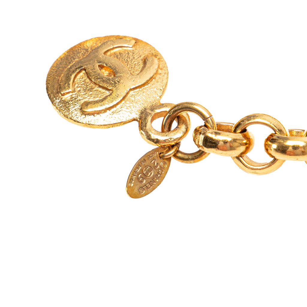 Chanel Gold Plated Medallion Chain Belt - 3