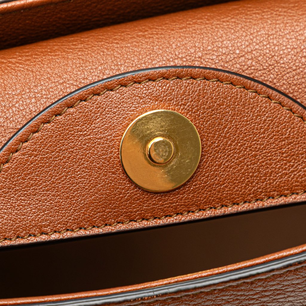 Gucci Small Leather Bamboo Diana Satchel - Image 10