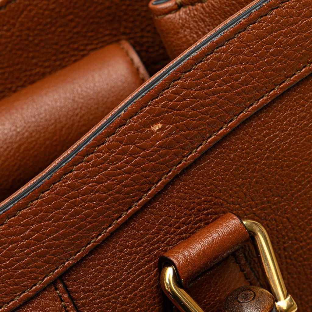 Gucci Small Leather Bamboo Diana Satchel - Image 12