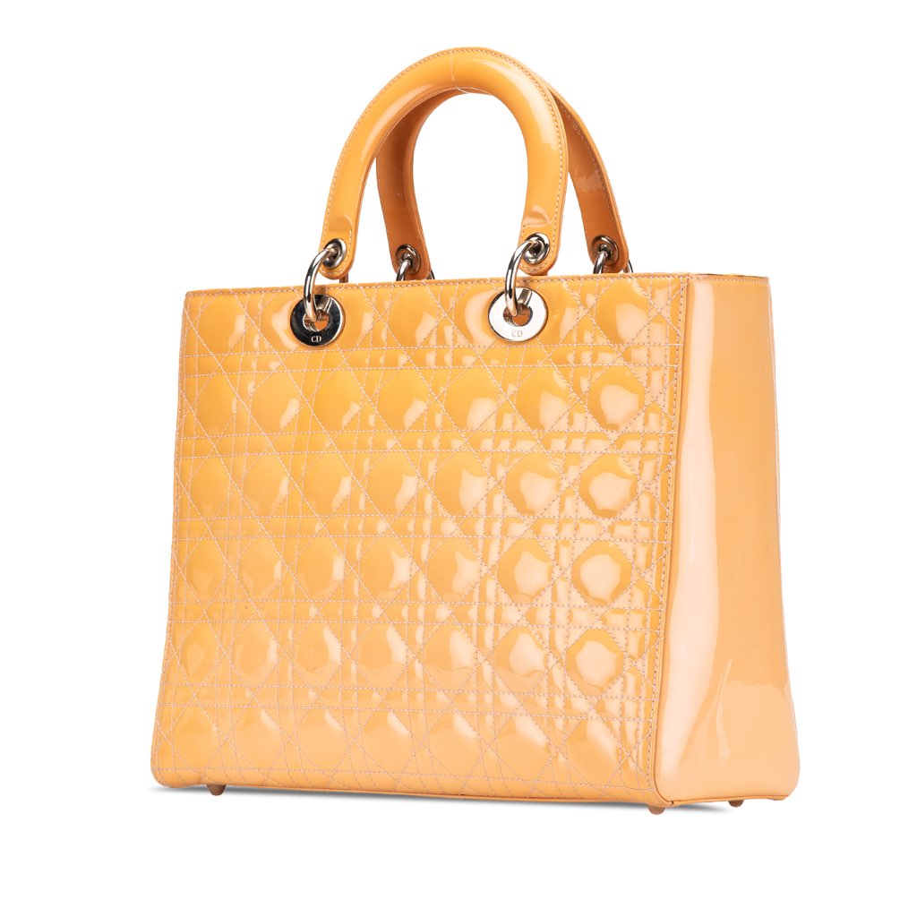 Dior Large Patent Cannage Lady Dior - 2