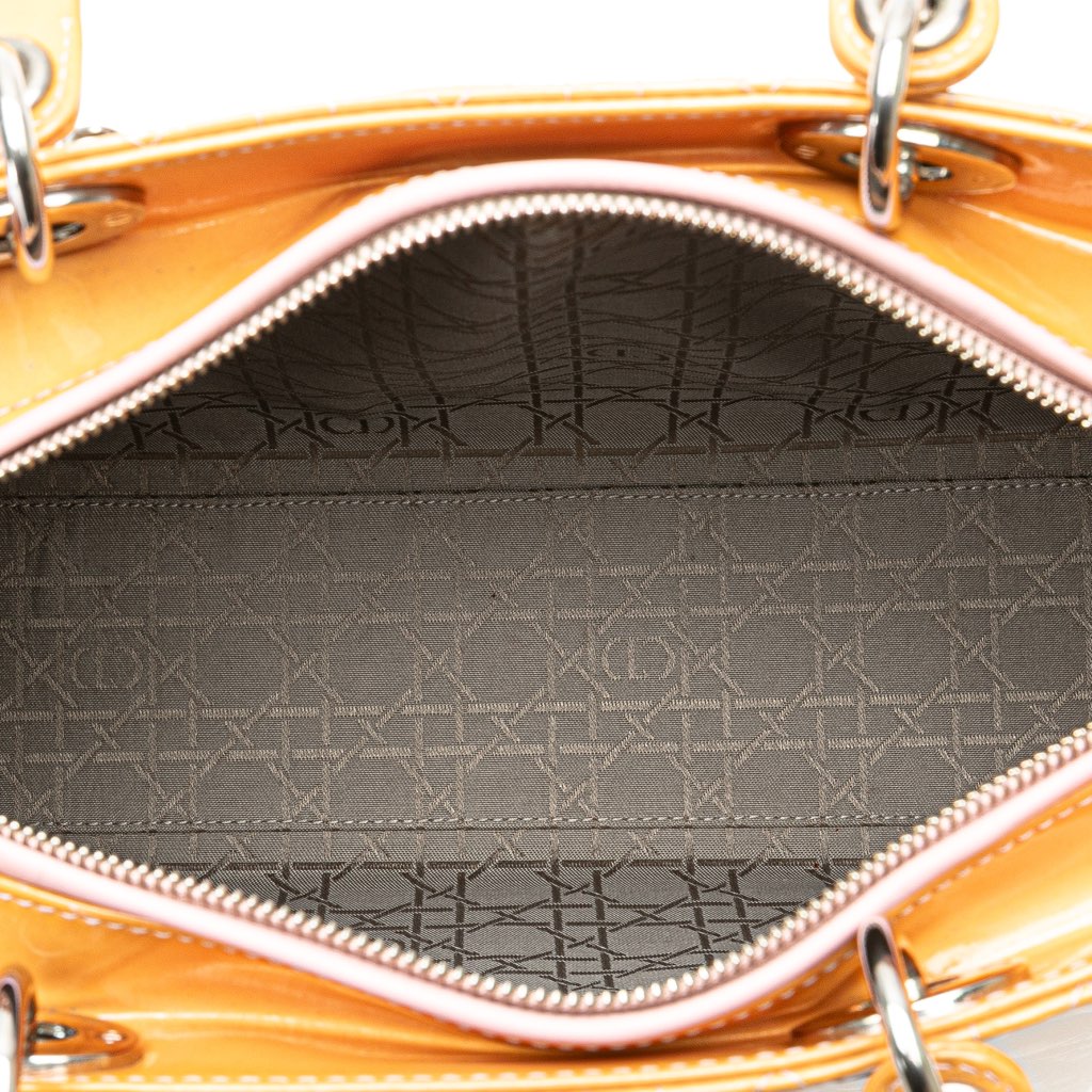 Dior Large Patent Cannage Lady Dior - 4