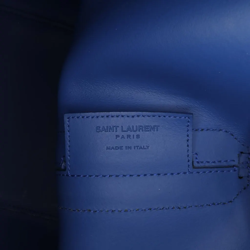 Saint Laurent Medium Leather Emmanuelle Bucket Bag Black Leather Good - Box View