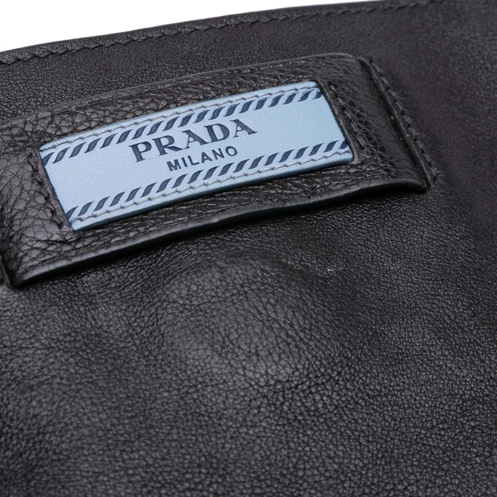 Prada Glace Calf Studded Etiquette Tote - Detail 2