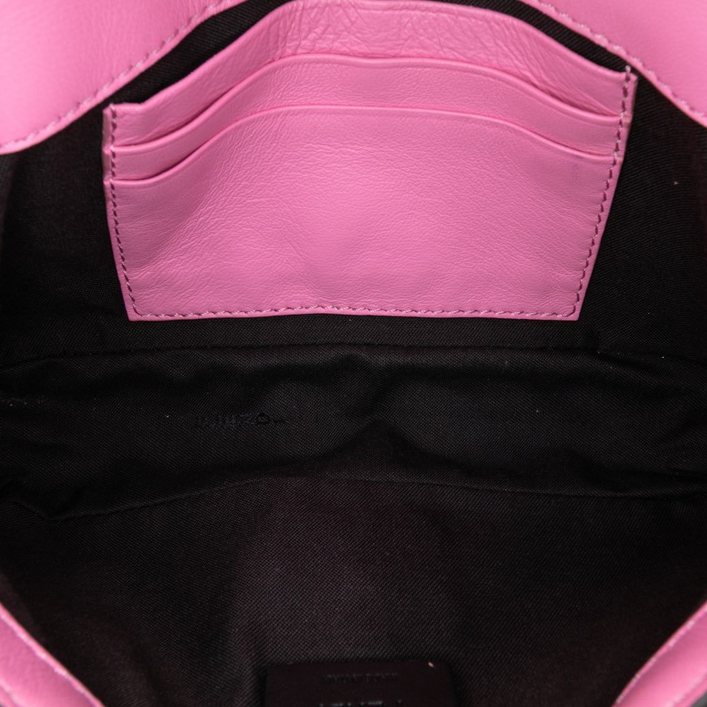 Fendi Mini Zucca Embossed Leather Baguette Satchel - 4