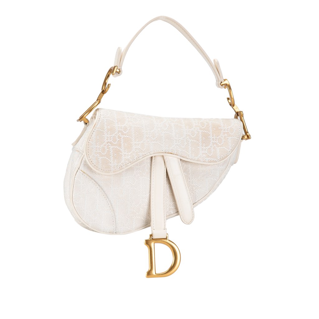 Dior Mini Oblique Canvas Saddle Bag - 2