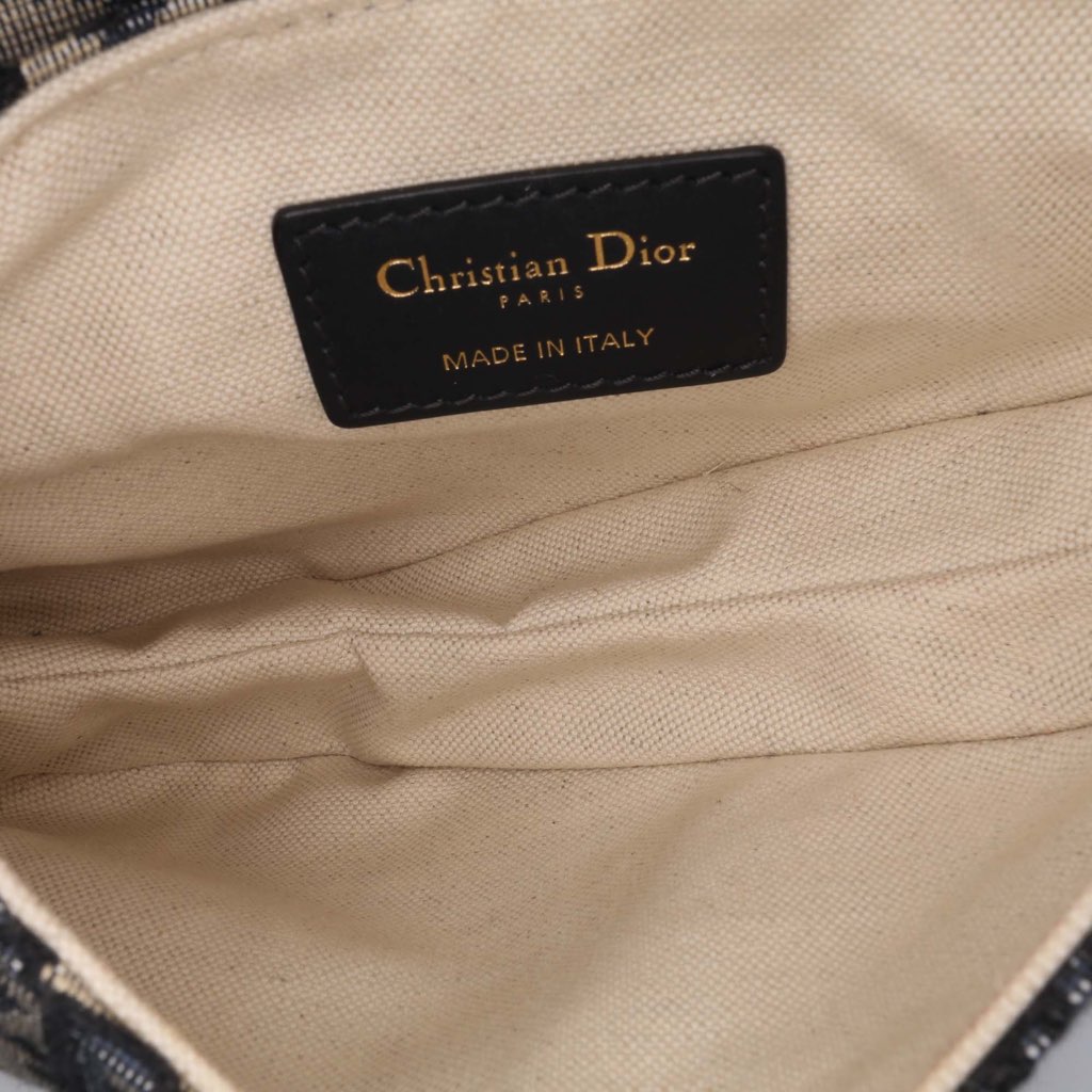 Dior Mini Oblique Canvas Saddle Bag - 4