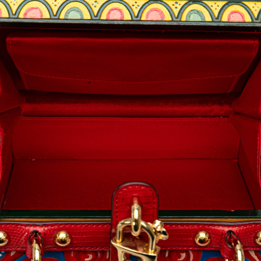 Dolce & Gabbana Resin and Wood Carretto Box Bag - 4