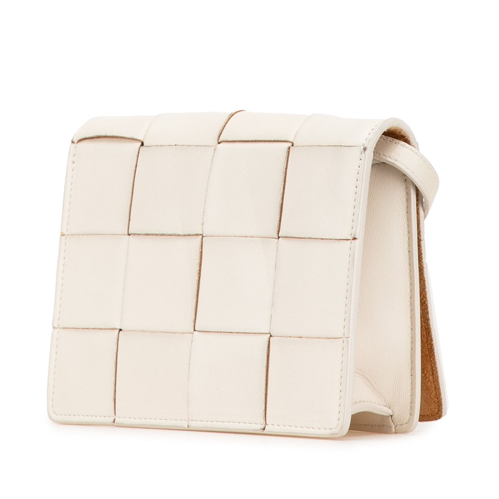 Bottega Veneta Mini Lambskin Maxi Intrecciato Cassette Crossbody - 2