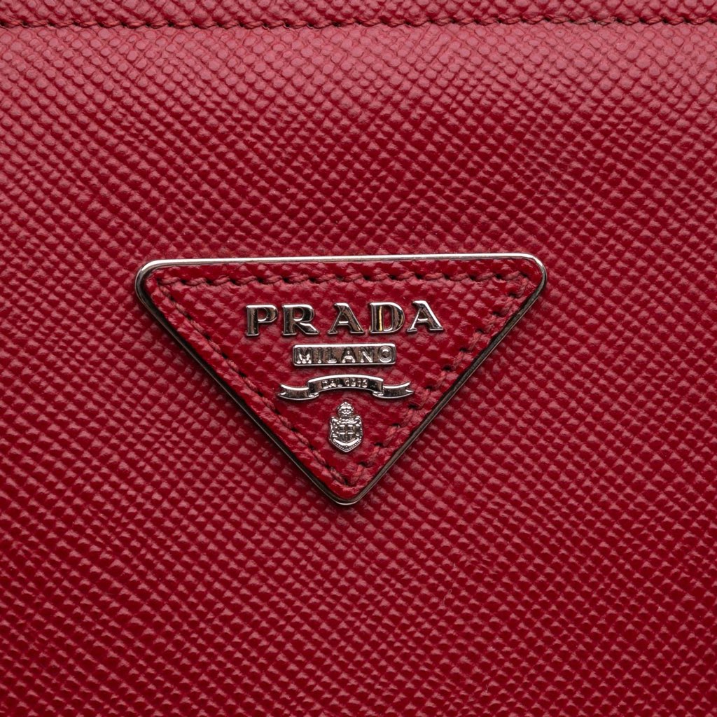 Prada Saffiano Cuir Turnlock Twin Satchel - 5