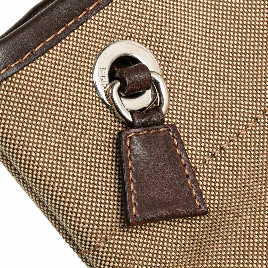 Prada Canvas Canapa Logo Crossbody - Image 12