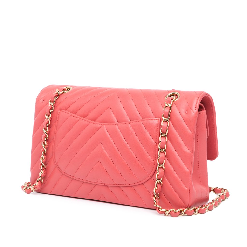 Chanel Medium Classic Chevron Lambskin Double Flap - 2