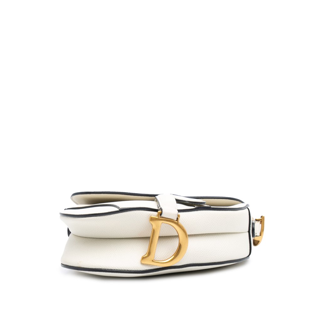 Dior Mini Grained Calfskin Saddle Bag - 3