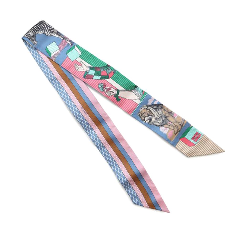 Hermès Grand Theatre Nouveau Silk Twilly Scarf - 2