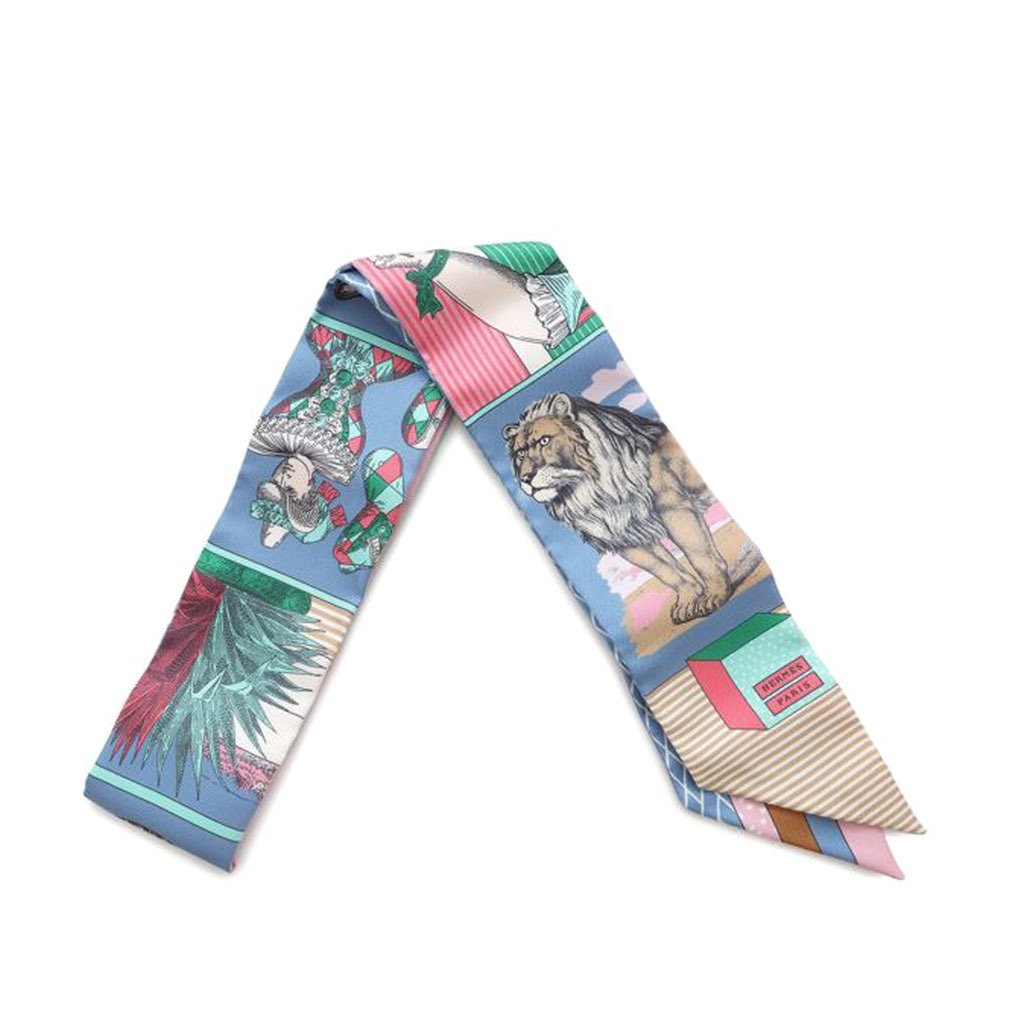 Hermès Grand Theatre Nouveau Silk Twilly Scarf - 3