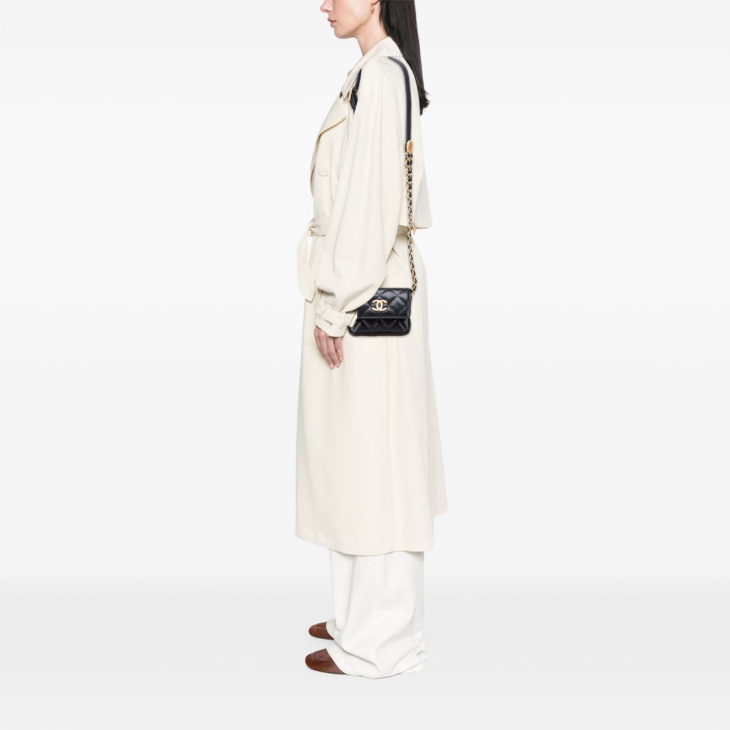 Chanel Quilted Caviar Twist Your Buttons Flap Chain Belt Bag - Image 14