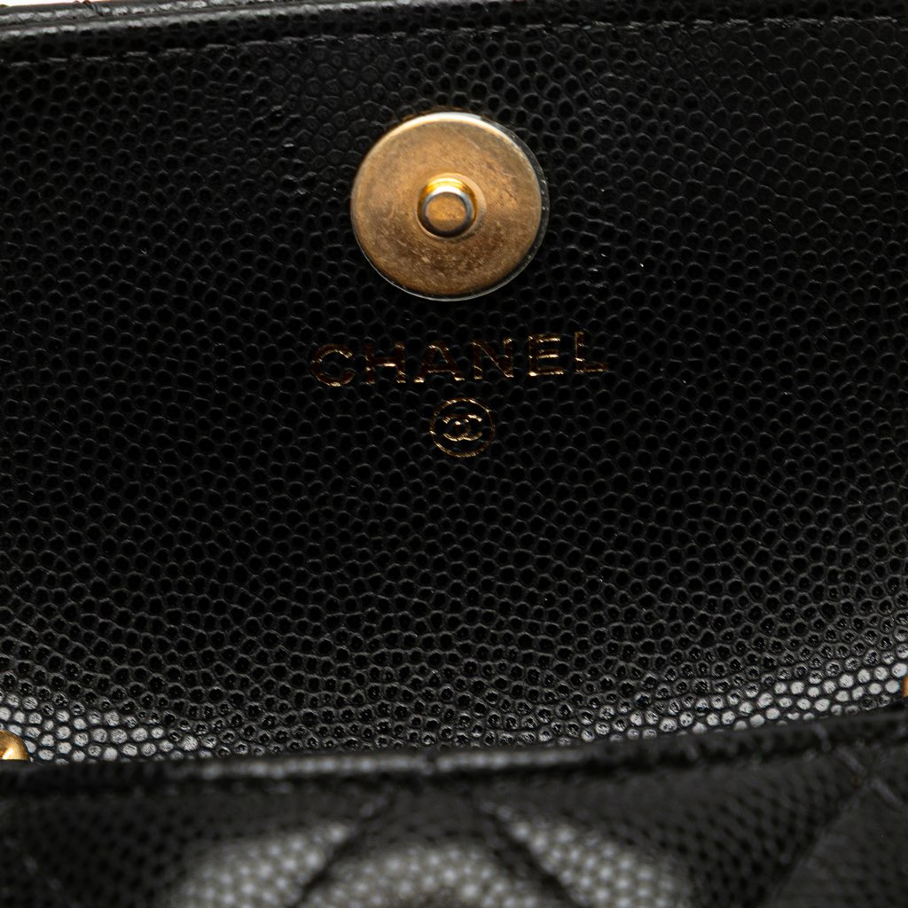 Chanel Quilted Caviar Twist Your Buttons Flap Chain Belt Bag - Side view