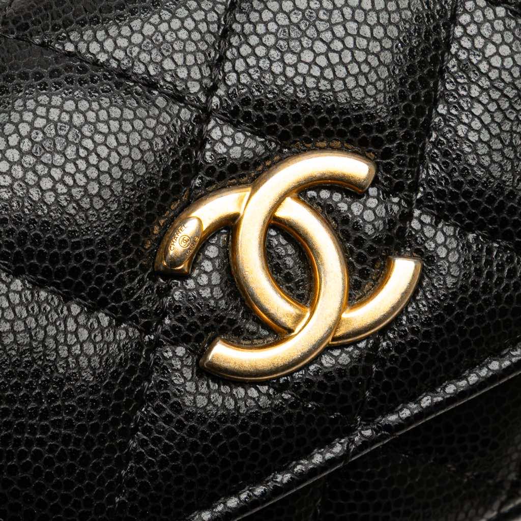 Chanel Quilted Caviar Twist Your Buttons Flap Chain Belt Bag - Image 10