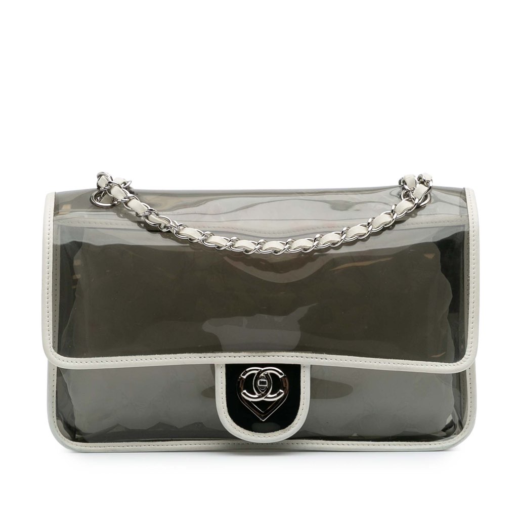 Chanel Large PVC and Lambskin Naked Flap