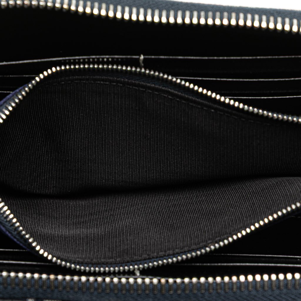 Fendi Zucchino Canvas Zip Around Long Wallet - Side view