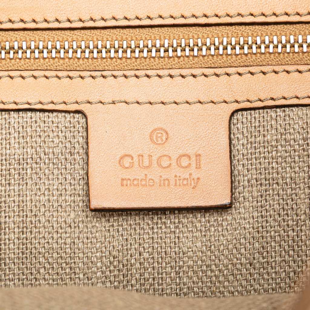 Gucci Canvas Flora Horsebit Wave Hobo - 5