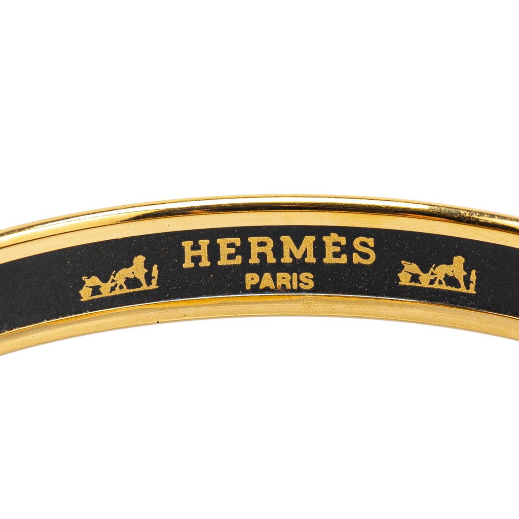 Hermès Narrow Cordages Enamel Bangle 70 - 4