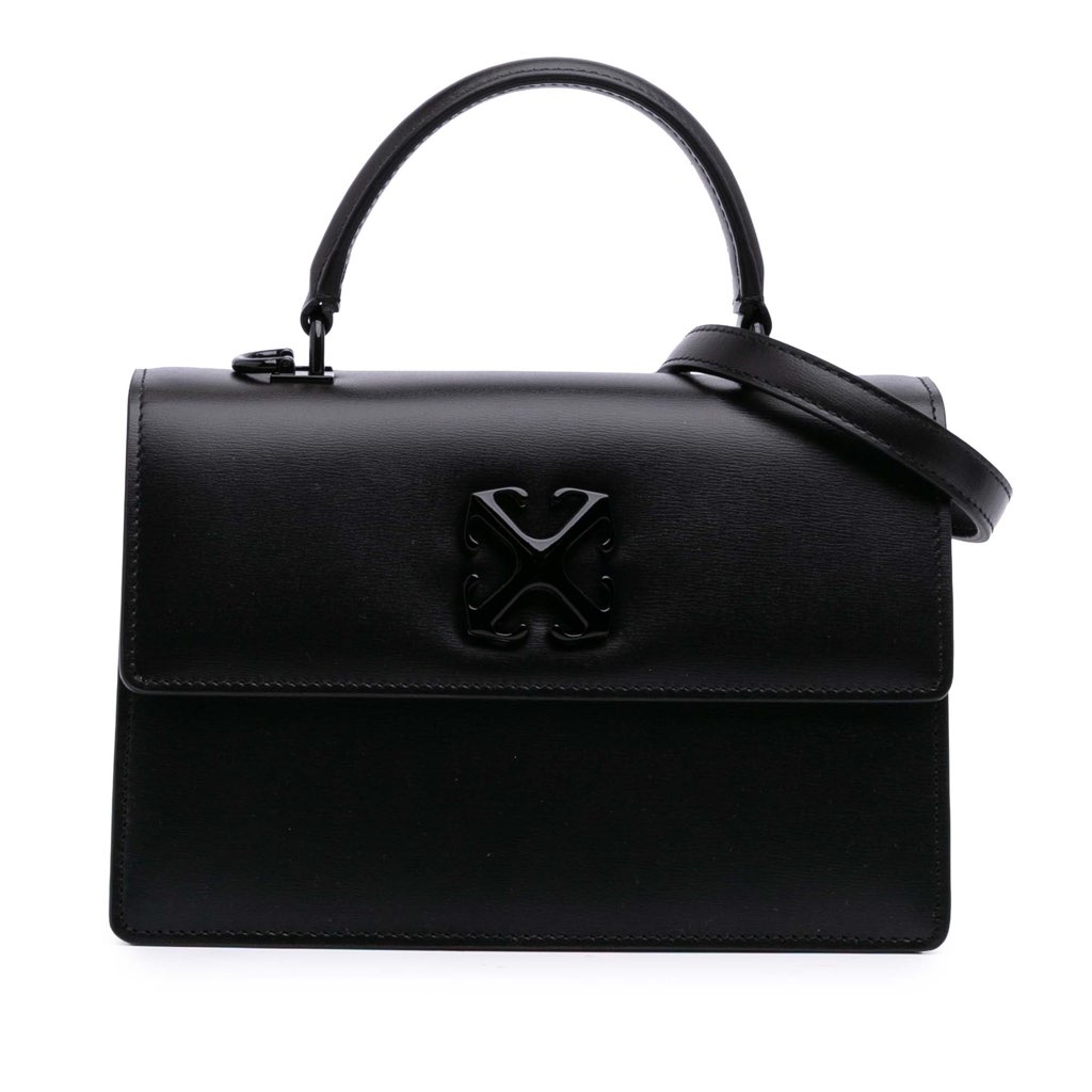 Off-white Calfskin Jitney 1.4 Top Handle Bag