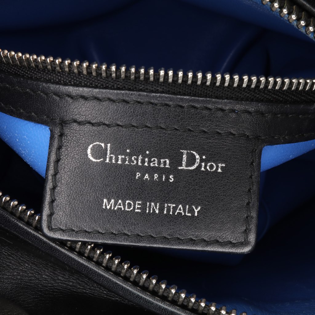 Dior Medium Calfskin Patent Embroidered Valentines Day Heart Lady Dior - 5
