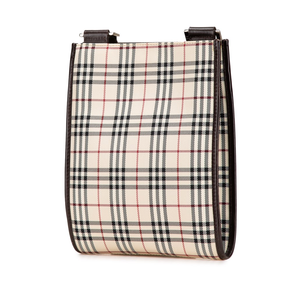 Burberry House Check Canvas Crossbody - Back view