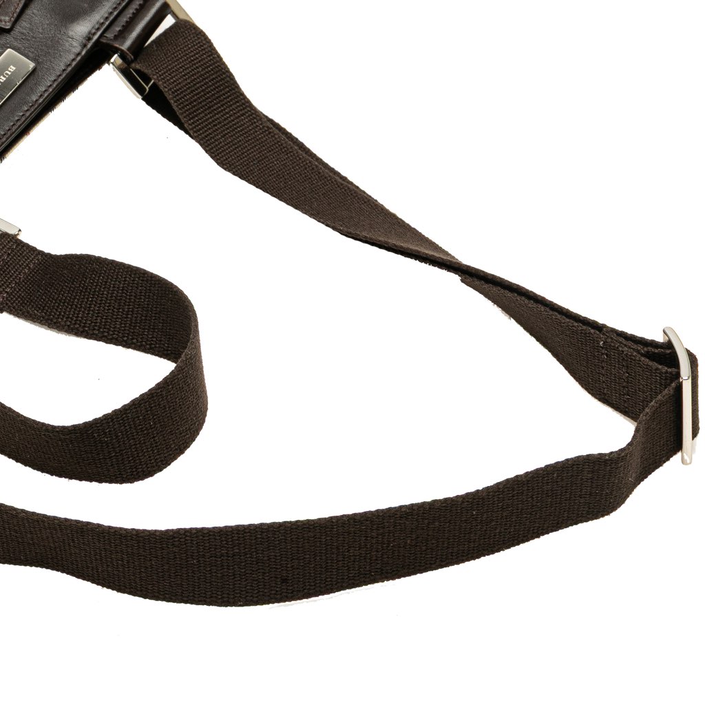 Burberry House Check Canvas Crossbody - Image 10