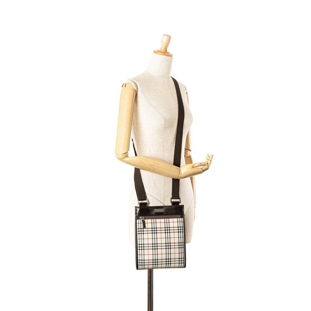Burberry House Check Canvas Crossbody - Image 11