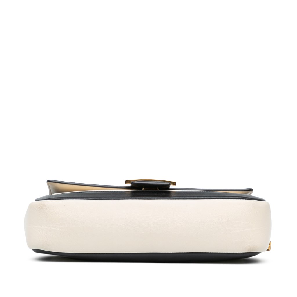 Fendi Bicolor Leather Chain Baguette - 3