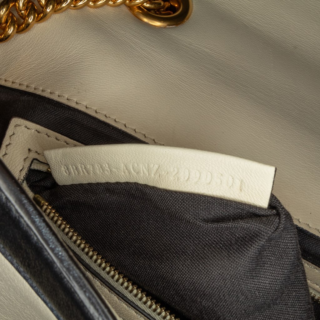 Fendi Bicolor Leather Chain Baguette - 5