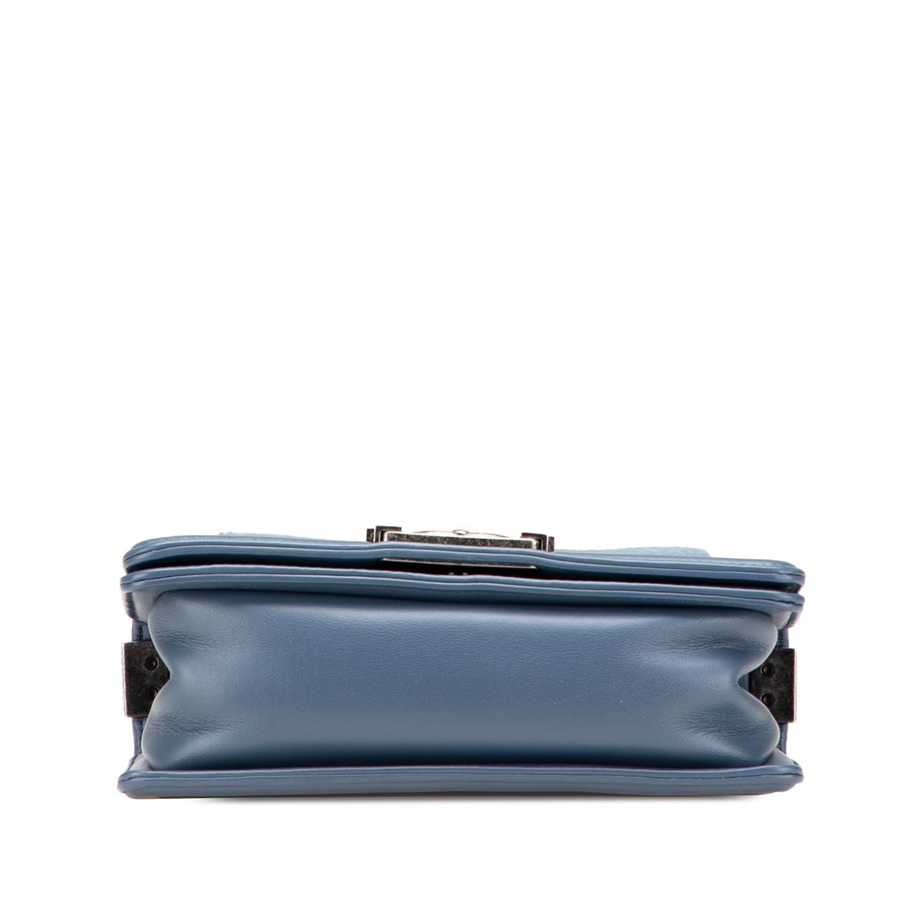 Chanel Small Leather and Fur Boy Flap - Image 6