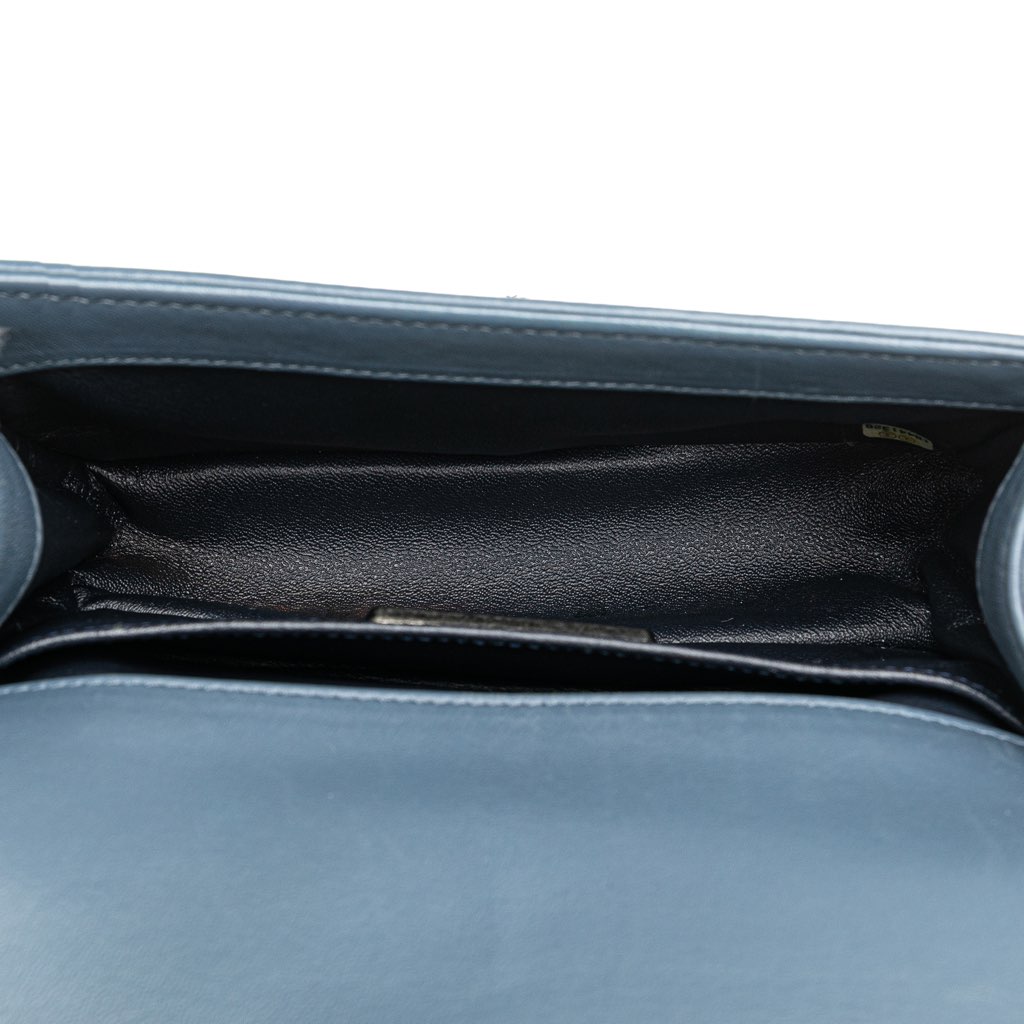 Chanel Small Leather and Fur Boy Flap - 4