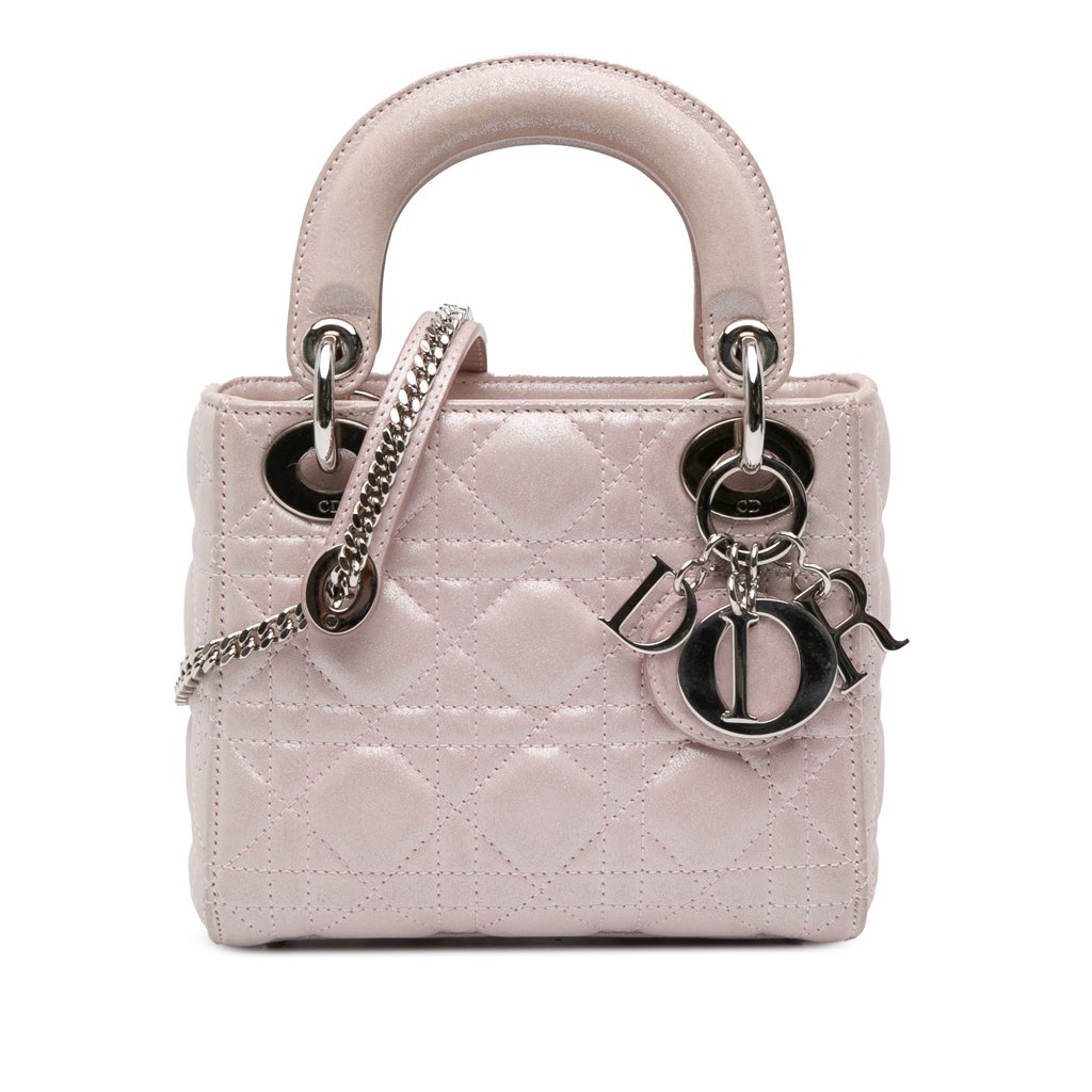 Dior Mini Satin Cannage Lady Dior