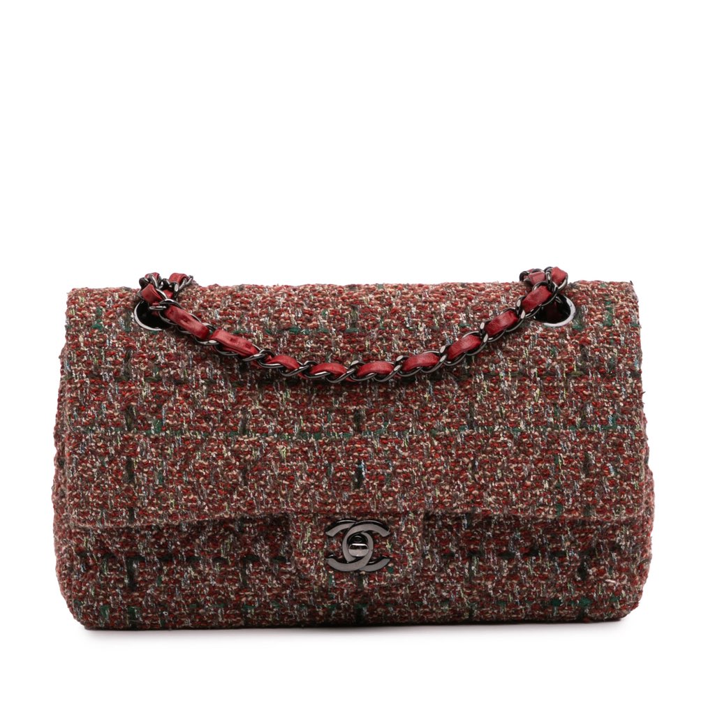 Chanel Medium Classic Tweed Double Flap