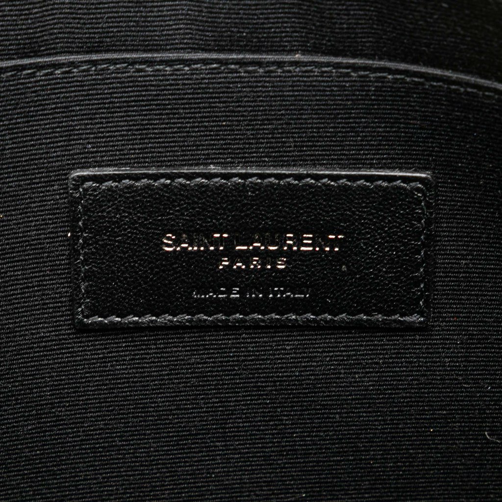 Saint Laurent Grain De Poudre Monogram Monochrome iPad Case - 5