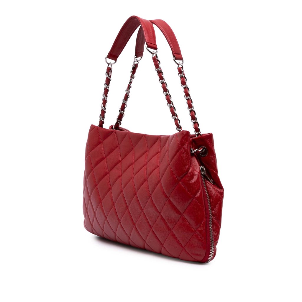 Chanel Quilted Caviar Expandable Zip Tote - 2