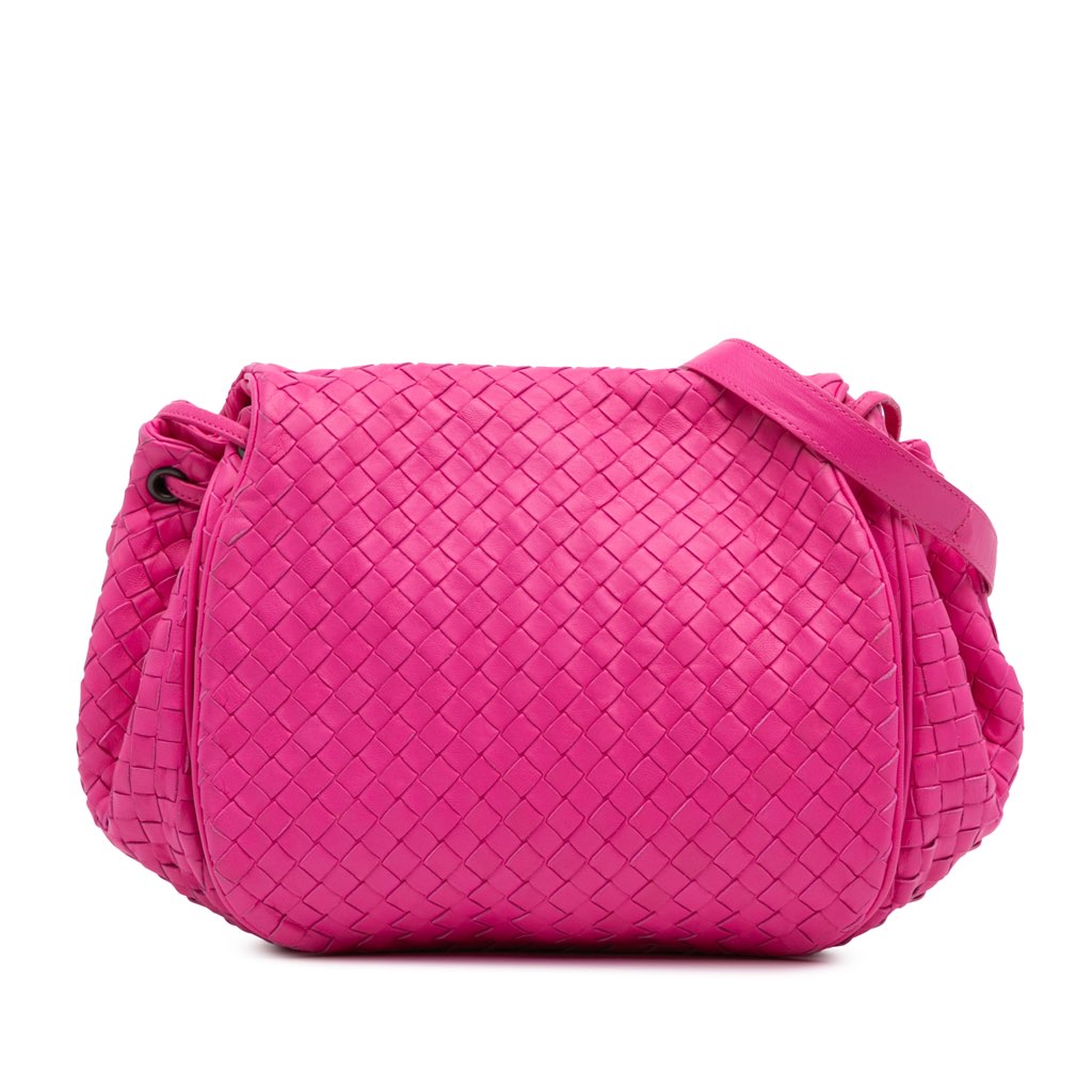 Bottega Veneta Nappa Intrecciato Flap Crossbody