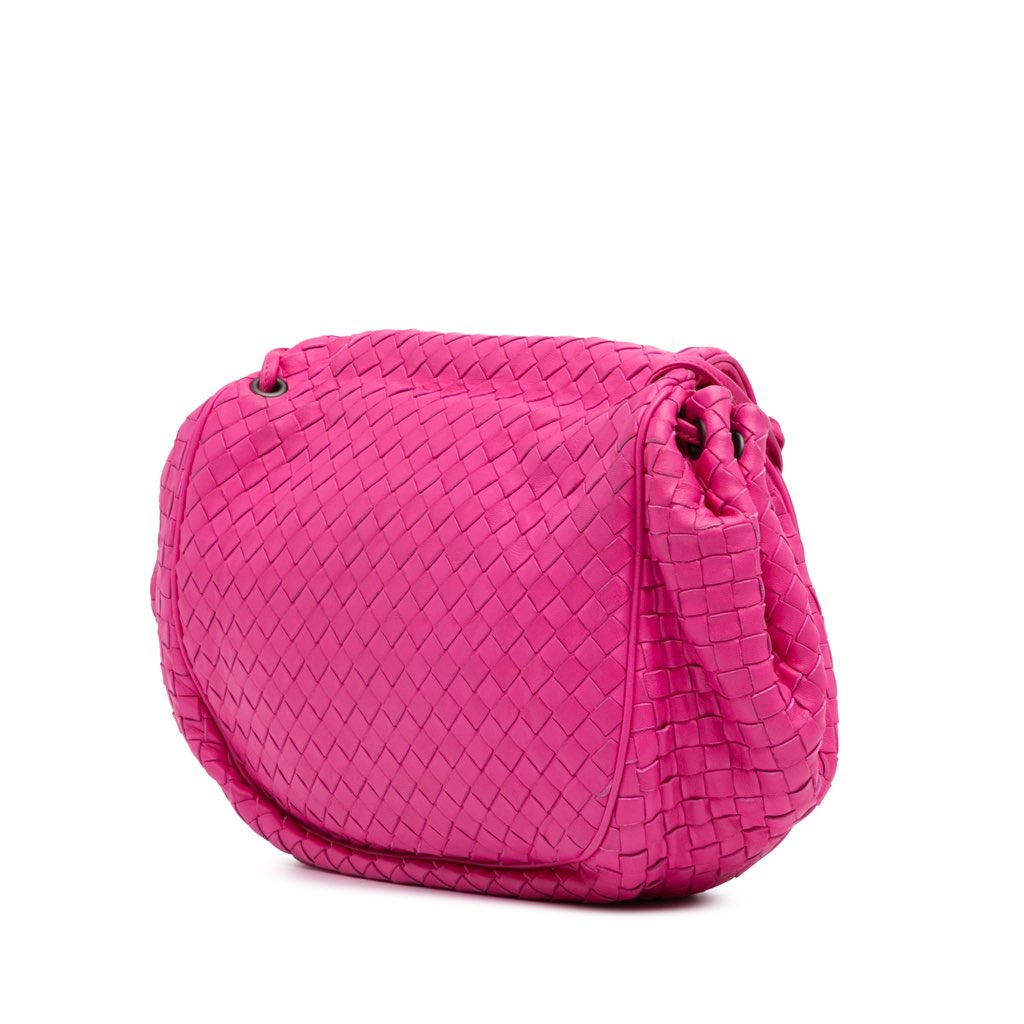 Bottega Veneta Nappa Intrecciato Flap Crossbody - Back view