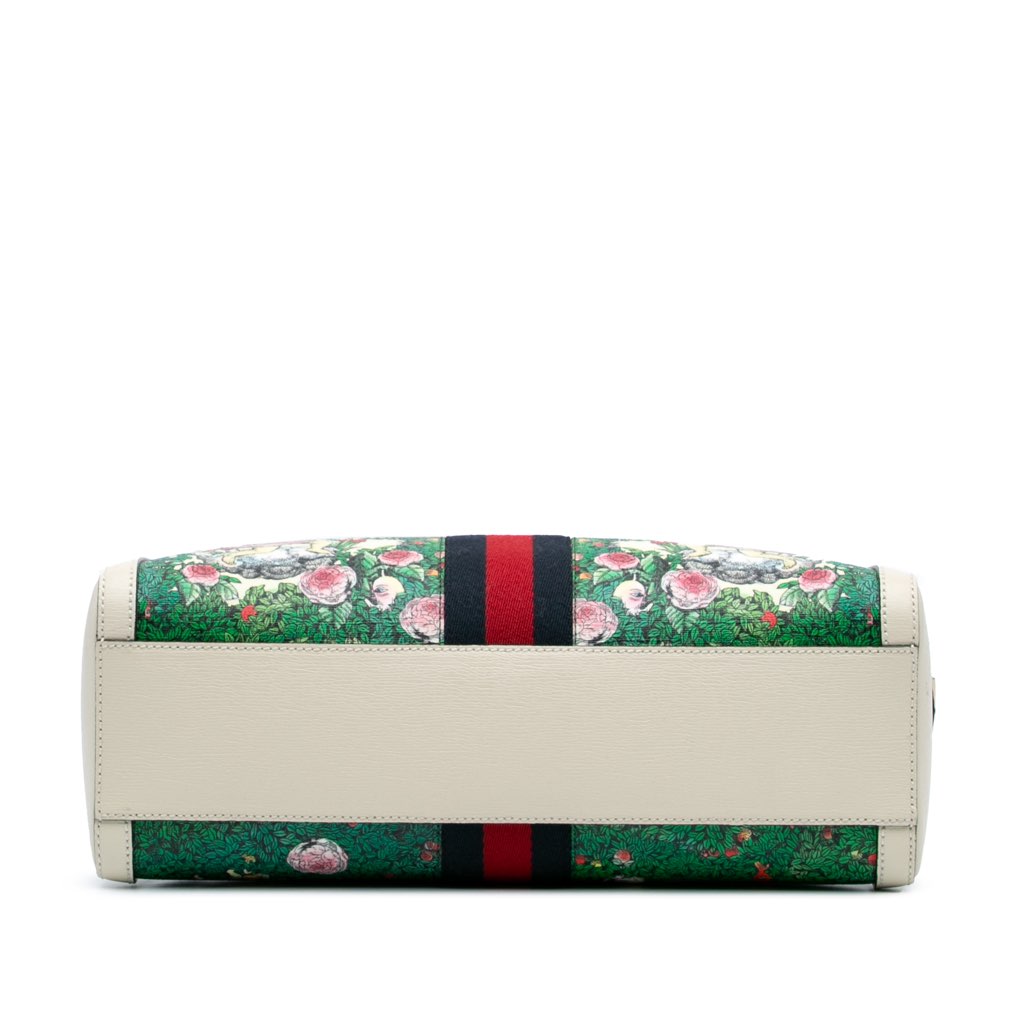 Gucci Yuko Higuchi Medium Coated Canvas Ophidia Web Satchel - 3