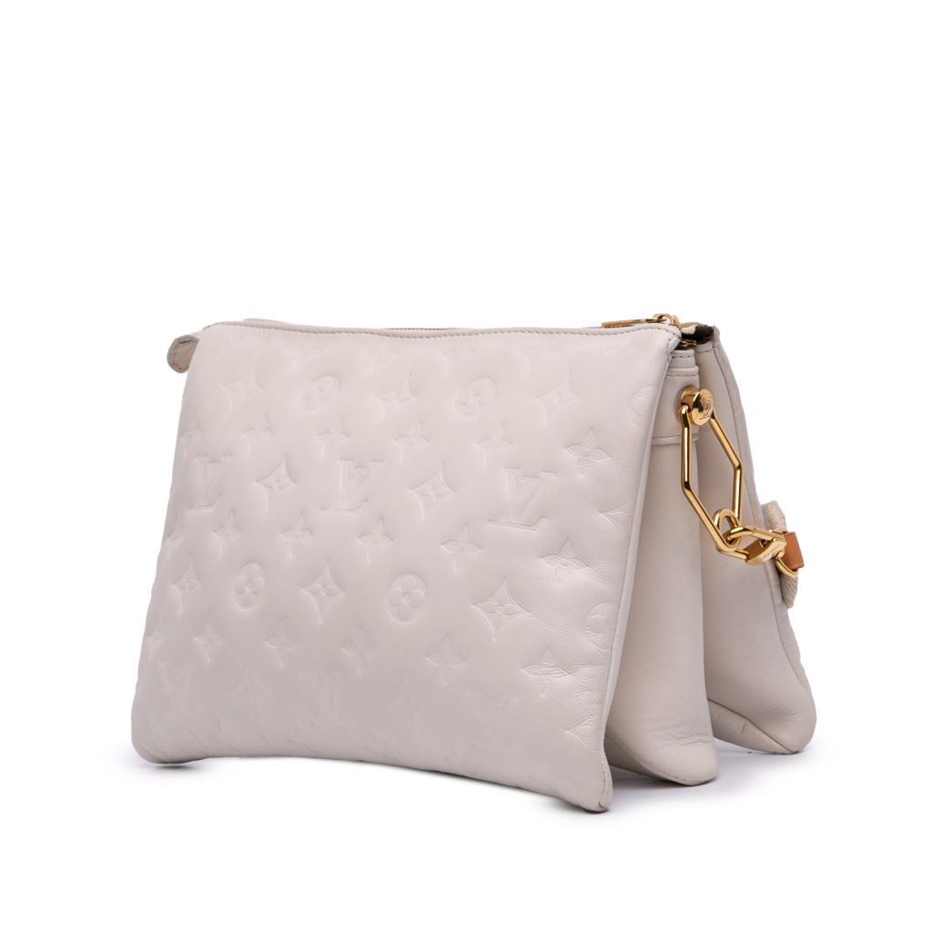 Louis Vuitton Monogram Embossed Puffy Lambskin Coussin PM - 2