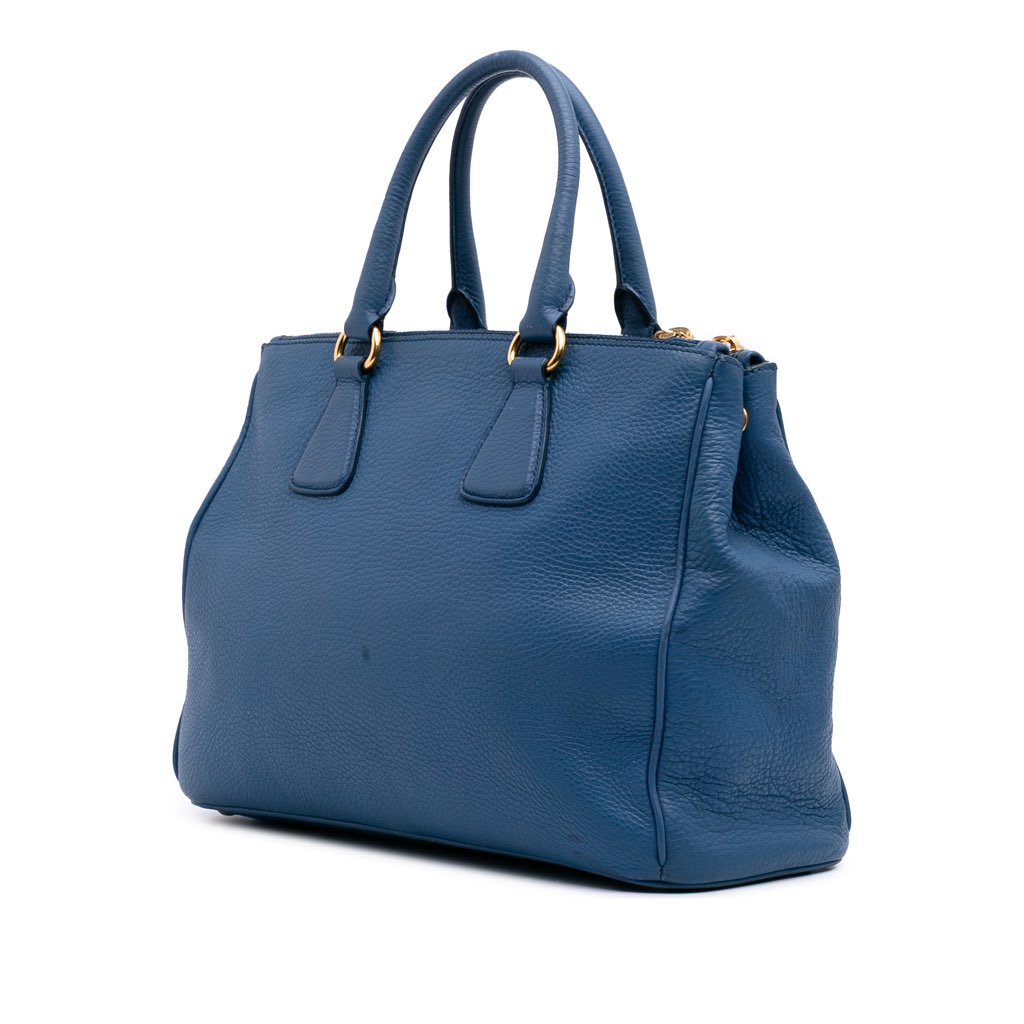Prada Vitello Daino Double Zip Convertible Tote - 2