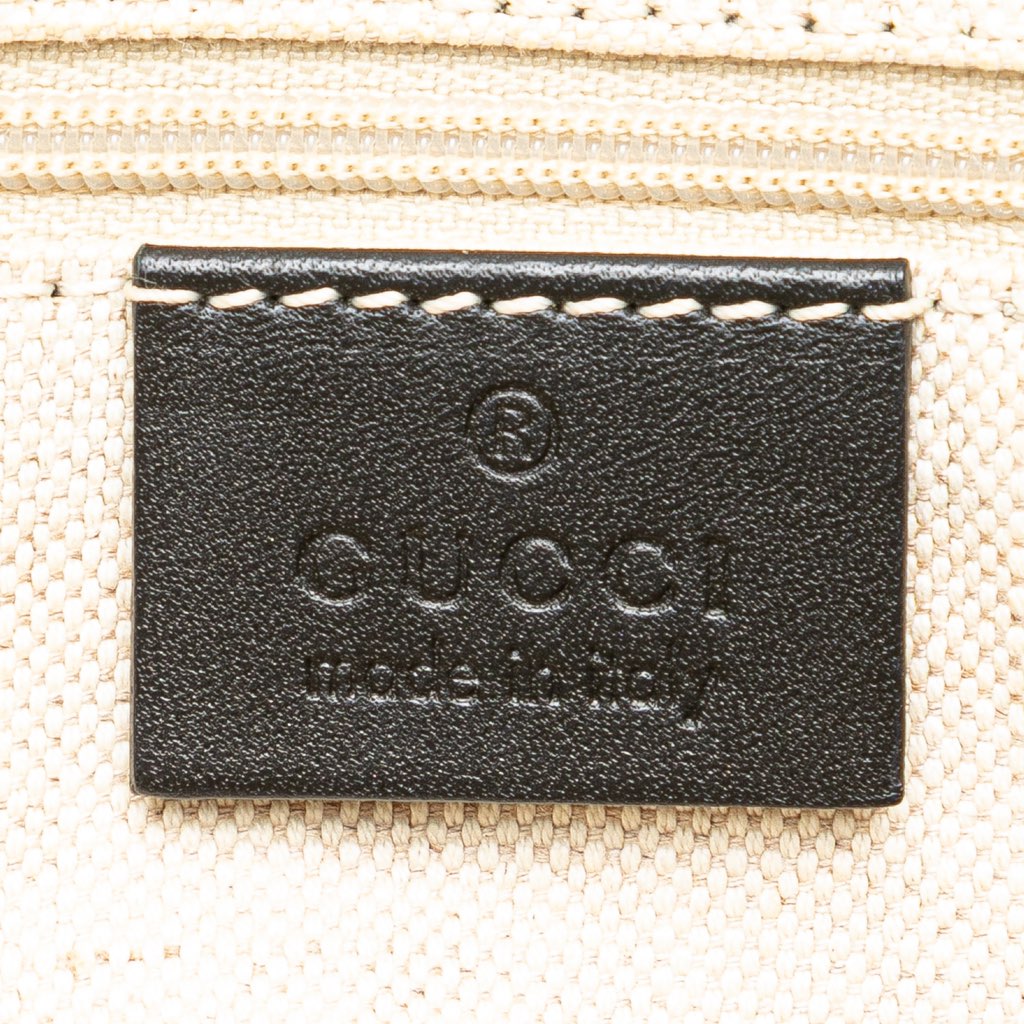 Gucci Diamante Canvas Sukey Satchel - Side view