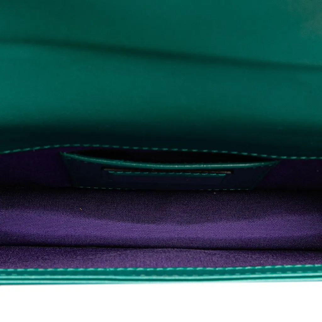 Bvlgari Leather Serpenti Forever Crossbody Green Leather Good - Model View