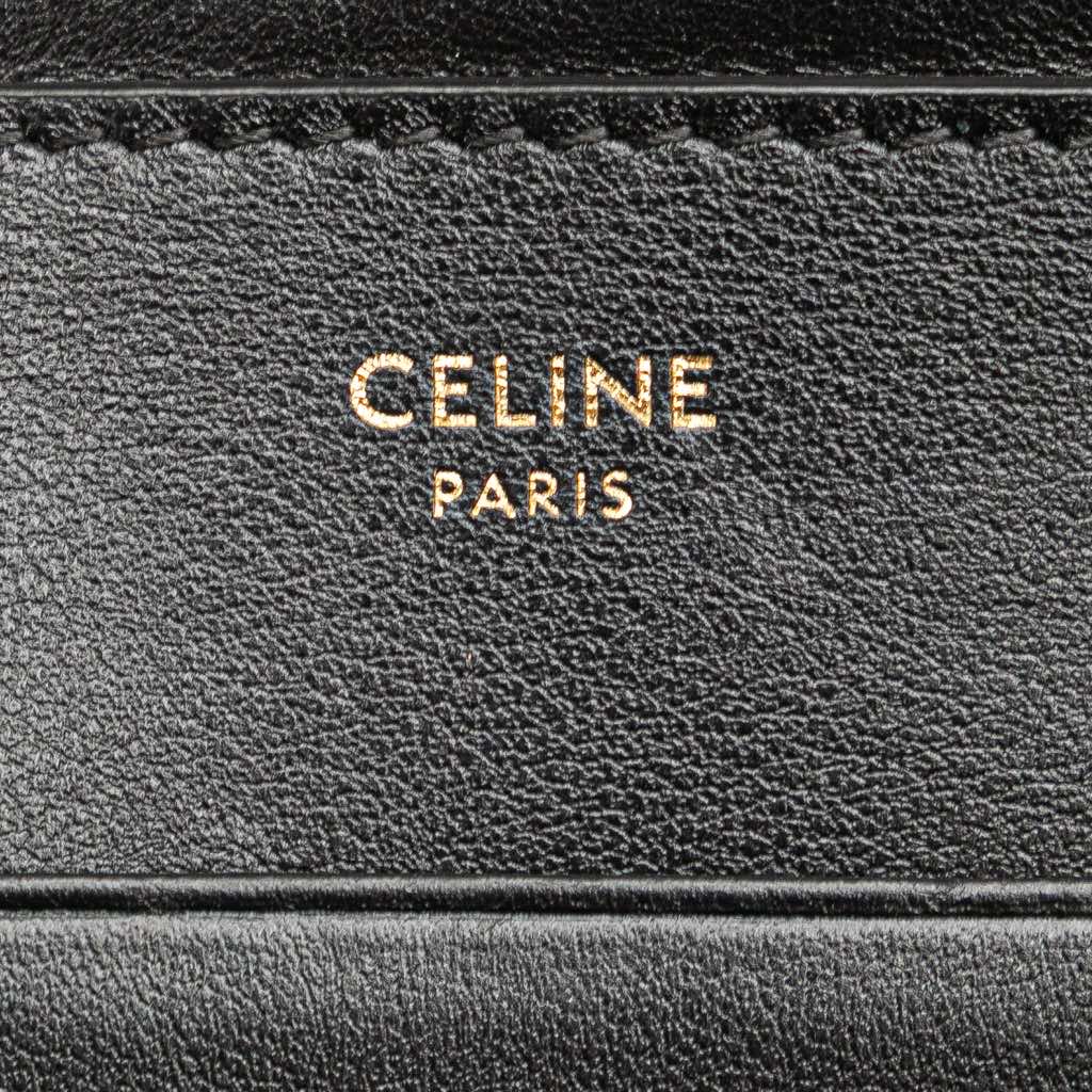 Celine Quilted Metallic Calfskin C Charm Pouch - Side view