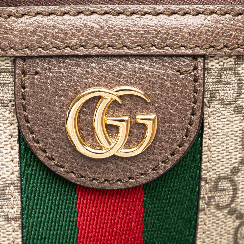 Gucci Medium GG Supreme Ophidia Web Satchel - Detail 2
