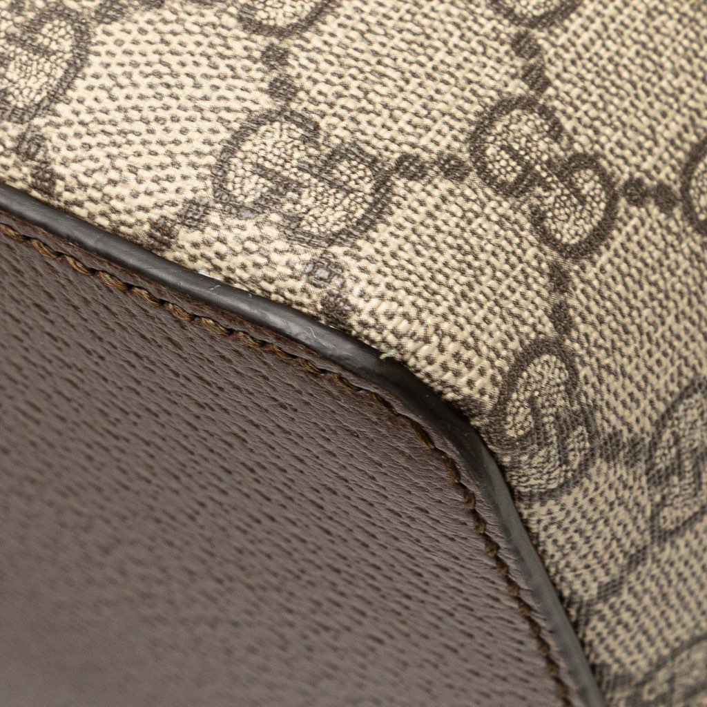 Gucci Medium GG Supreme Ophidia Web Satchel - Image 12