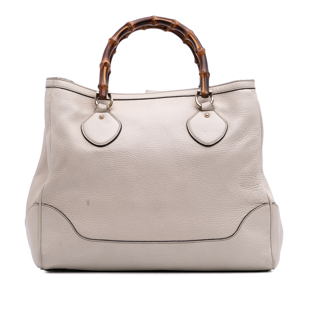 Gucci Medium Leather Bamboo Diana Tote
