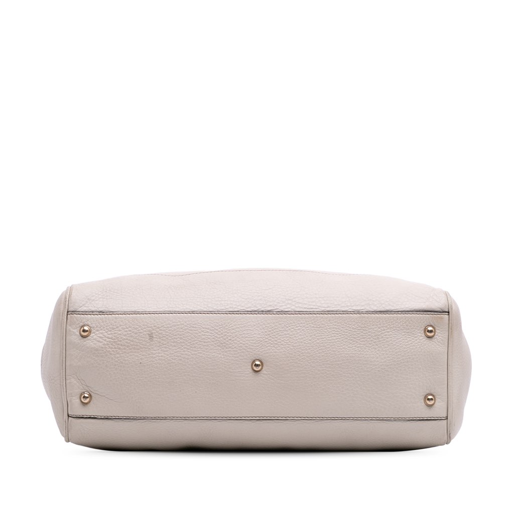 Gucci Medium Leather Bamboo Diana Tote - Image 6